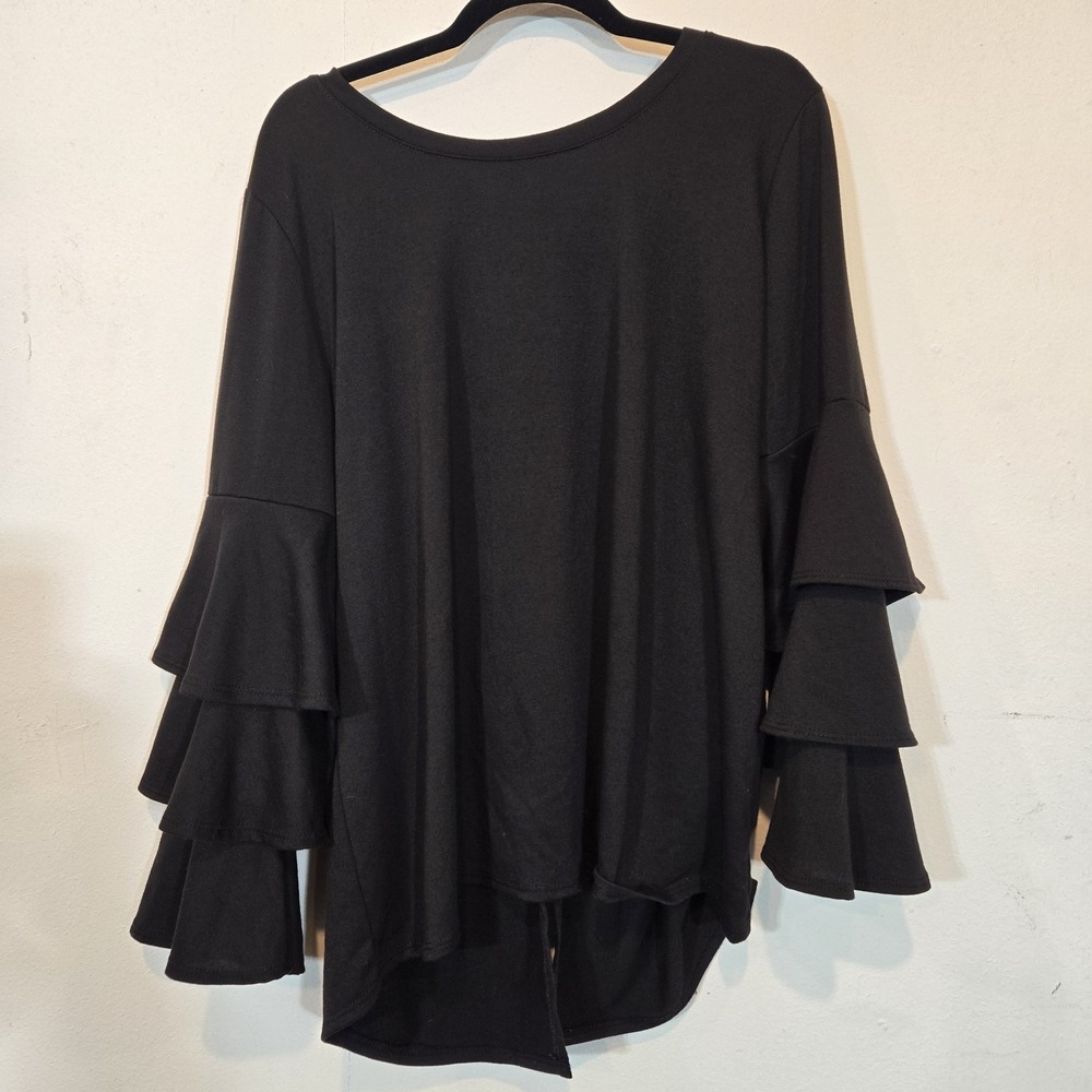 Oso Casuals Pullover With Layered Bell Sleeves Dark Romantic Goth